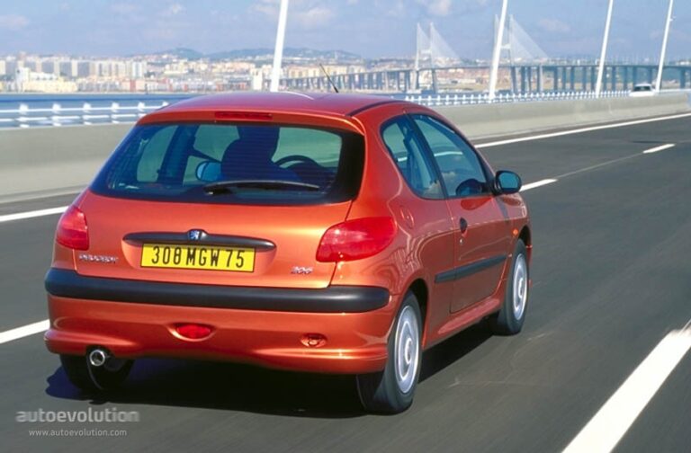 PEUGEOT 206 3 drzwiowe 1998-2002