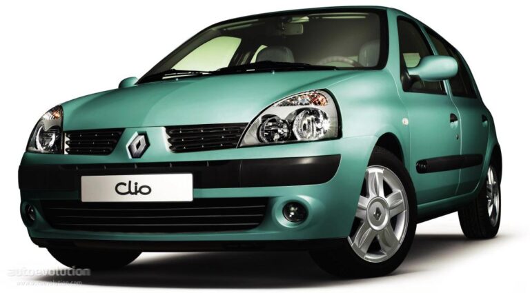 RENAULT Clio 5 drzwiowe 2001-2006
