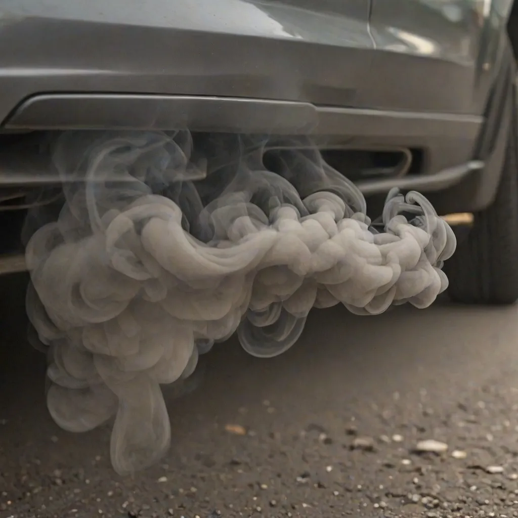 Biały dym z rury wydechowej: co oznacza i jak reagować?